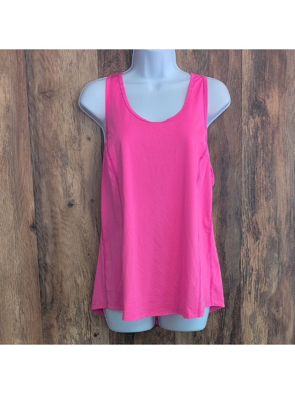 Fila Women's Bright Pink Racerback Tank Top L 124JH